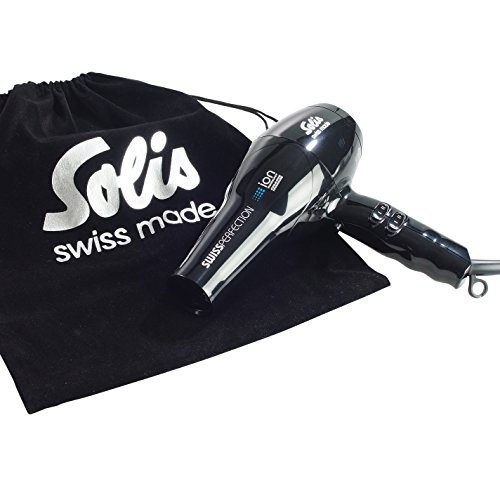 Solis Profi Haarföhn, 3 Temperatur- und Gebläsestufen, Kaltluft-Taste, AC-Motor, 2300 Watt, Ionen-Technologie, Swiss Perfection (Typ 440), Schwarz - 6