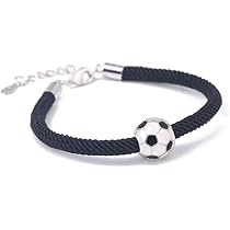 Braccialetti Calcio Con Ciondolo - 2 Pezzi, Regolabili, Per Uomo E Bambini, Ideale Regalo - Foto 10