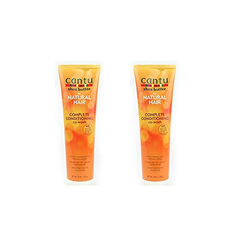Cantu Natural Hair Complete Conditioning Co-Wash Tube 10 Ounce (295ml) (2 Pack)