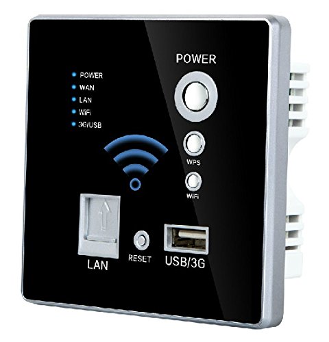 Preisvergleich Produktbild Wallpad WiFi Router Repeater Steckdose mit USB-Ladegerät