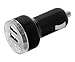 Produktbild yayago Dual Power Schnellader KFZ Ladegerät Lader USB Adapter (12V / 24V, 2 A, USB-A) Schwarz mit 2 USB Ports für Blaupunkt Livro (e-Book-Reader)