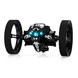 NEWBEN RC Auto Telecomando LED Jumping Car 2.4GHz Rotazione di 360 Gradi Rimbalzo del Giocattolo di Veicolo Ricaricabile Alta Velocita Remoto Controllo Regalo Natale per Bambini (Nero)