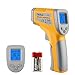 Tacklife IT-T04 Klassischer Laser Infrarot Thermometer/ Pyrometer -50°C bis +550°C mit Einstellbarem Emissionsgrad für Temperaturmessung im Labor, Haushalt, Freien,Fabrik usw. (Gelb, Grau)