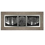 Aix Home GmbH Religiöses Wandbild mit Uhr | Ayet 120x50 cm | Koran | Gold -Braun Glitzer | Islamische Deko