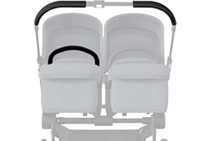 PROTEC TIF Pack de Housses en Similicuir Mono Bugaboo Donkey (Ne remplace pas le caoutchouc) (Noir)