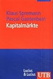 Image de Kapitalmärkte (Uni-Taschenbücher M)