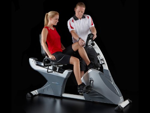 skandika Centaurus Liege-Ergometer SF-1050, 9 kg Schwungmasse, mit 12 vorinstallierten Trainingsprogrammen und 4 pulsgesteuerte Programme, weiß/silber - 3