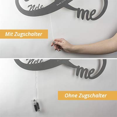 Schlummerlicht24 Led Lampe personalisiert Babygeschenk Sweet Dream Taufgeschenke Geschenke zur Geburt Kommunion Taufe Geschenk mit Namen individuell Junge Mädchen Jungs - 5