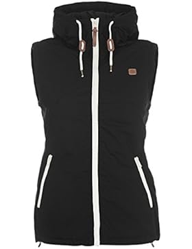 DESIRES Tilda Damen Weste Kapuze