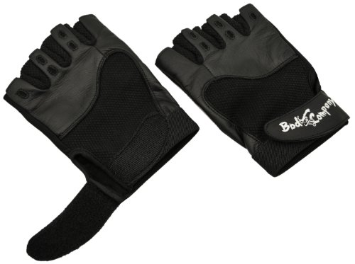 Pro Leder Bodybuilding Trainings- und Fitness schwarz – „Elegant Snake“ Handschuhe inkl. Kettverschlüssen - 2
