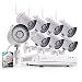 Produktbild Funlux CCTV 8 Kanal HDMI NVR sPoE 720P Überwachungssystem mit 8 Sicherheitskamera Set Outdoor Netzwerk für Aussen/Innen mit 2TB Festplatte, Weiß