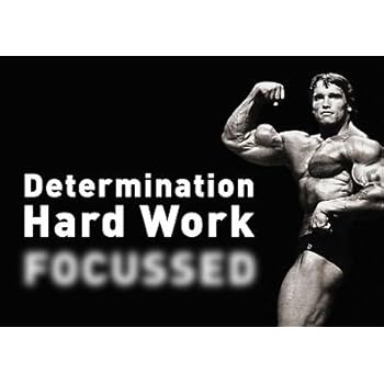 Boxe Gym Panneau A3 Poster Arnold Schwarzenegger Determination Motivation Cyclisme Citation Poster Photo Sport Determination Posters Cuisine Maison