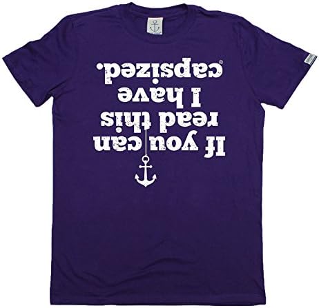 Ocean Bound Premium Mens If You Can Read This I Have Capsized T-Shirt Tee/Sailing Funny Fashion Birthday Gift Yacht Racing Boat accessories Captain Crew Sailor Clothing Christmas Present For him