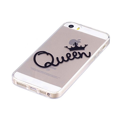 Qiaogle Tel fono Caso - Funda de TPU silicona Carcasa Case Cover para Apple iPhone 5 5G 5S 5SE 4 0 Pulgadas - LF24 Queen reviews Qiaogle Tel fono Caso - Funda de TPU silicona Carcasa Case Cover para Apple iPhone 5 5G 5S 5SE 4 0 Pulgadas - LF24 Queen