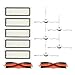 Produktbild Jamicy® Jamicy® Ersatzkit Roborock T65 S6/S1 serie Zubehö, Seitenbürste, Filter, Bürste, flexible Schlagbürste, Ersatzteil Staubsaugerzubehör Zubehör Kit (12er-Set)