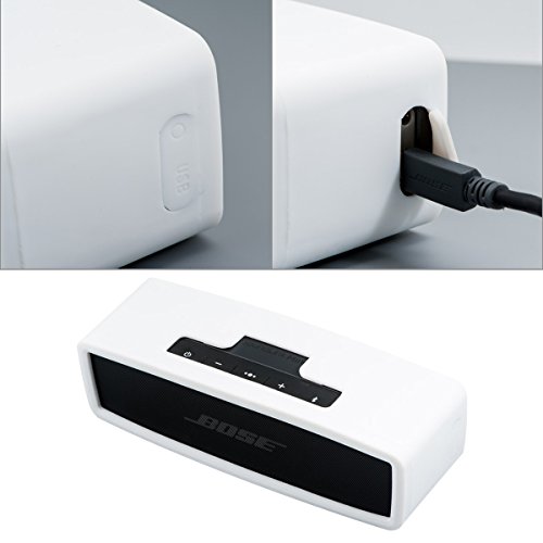 QUMOX Weißen Haut-Stoßdämpfer für BOSE Soundlink Mini I II Bluetooth drahtloser Lautsprecher - 8