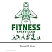 Produktbild Gym Wanddekoration inspirierende Wandaufkleber Sport Bodybuilding Center Abnehmen Gewichtsverlust Übung Incentive Wandaufkleber, grün 56x72cm