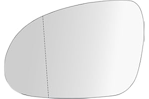 Suysion Vetro Specchio Retrovisore Sinistro Riscaldabile Asferico per VW Golf 5 MK5 2003-2008, Jetta 5 2005-2010, Passat B6 2007-2011, Sostituzione Specchietto Esterno