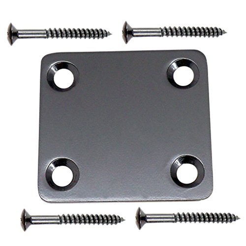 Preisvergleich Produktbild MagiDeal Neck Plate Halsplatte für ST SQ TL E-Gitarre Bass - Schwarz