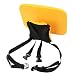 Deallink Baby Car Mirror Extra Large Rear View Yellow Mirror with A Massive Angle Range for Rear-facing Car Seat Fully Adjustable Anti-Wobble Criss-crossed Straps