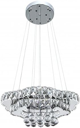 Pendant 96 W Centella Glass Chrome 53d 7680lm 3 Temp 3000 K, 4000 K, 6000 K