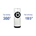 Produktbild hongyantech WiFi IP Kamera/720P Fisheye-Kamera/Netzwerk Kamera/Long Distance Überwachung Nacht Vision/Karte/Speicher/, eingebaute Antenne Unterstützung für iOS & Android