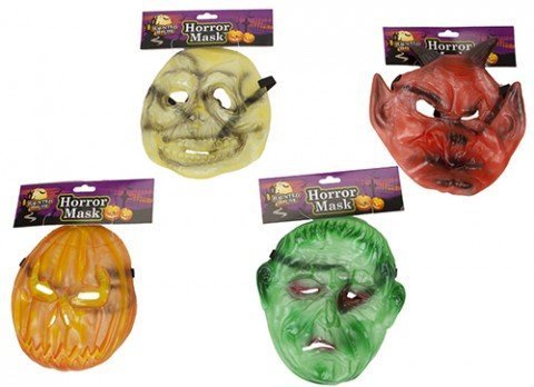 ToyMarket PMS 4ASST DELUXE - Máscaras de PVC con colgador