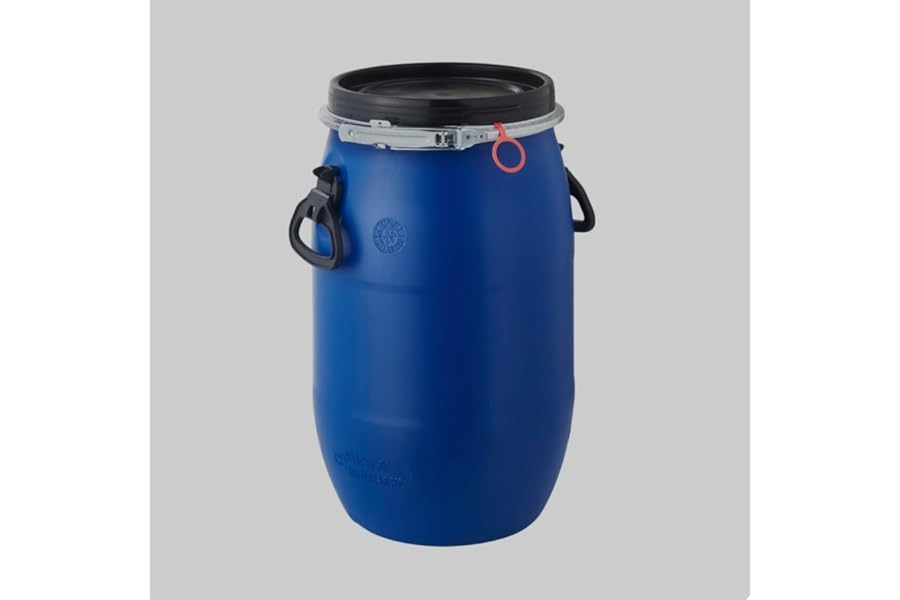 30 Litre plastic open top barrel drum keg storage container