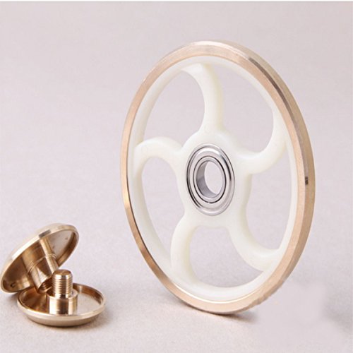 Bestweekend EDC Hand Spinner Wheel Shape Finger Spinner Fidget Fingertip Focus Reduce Stress Gadget