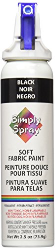 Semplicemente il morbido tessuto Spray vernice 2,5 once-nero