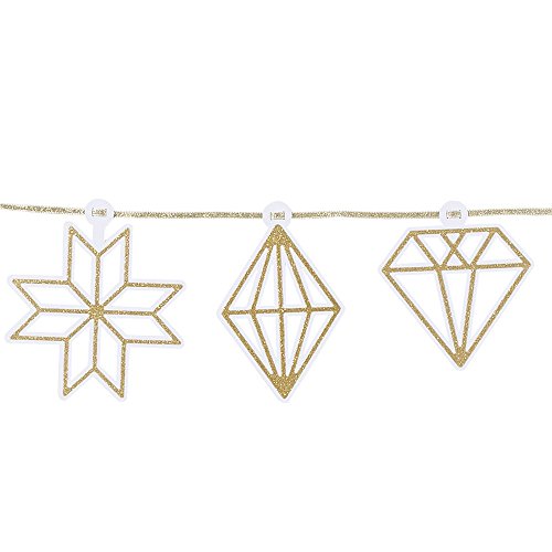 Decadent Decs - Guirnalda decorativa, diseño de diamantes