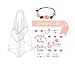 Produktbild ALEAD Rose Gold Rosa Bachelorette Party Dekorationen Kit - Brautdusche liefert Braut Schärpe, Strass Tiara, Pre-Strung Banner, Schleier + Braut Stamm Flash Tattoos