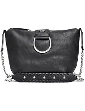 Guess Fynn Crossbody Hobo VY668104 Damen Umhängetasche 33x25x7cm black