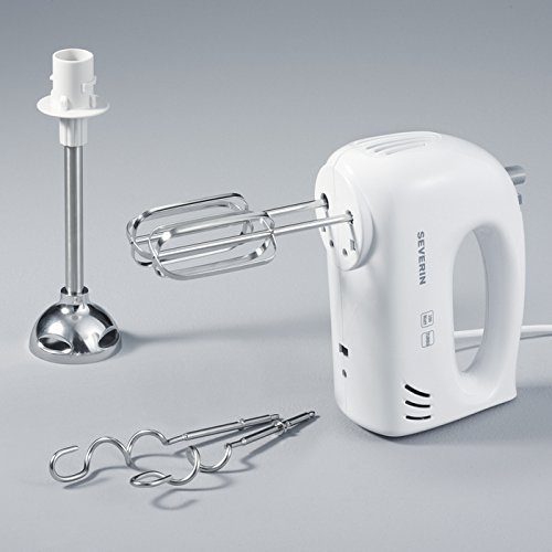Severin HM 3822 Handmixer mit Stabmixer-Aufsatz, weiß-grau - 6