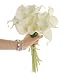 Produktbild Katomi Kunstblumen, Gattung Calla-Lilien, authentisch wirkende Oberflächenstruktur, elfenbeinfarben, 10 Stück