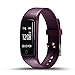 Price comparison product image Leydee Smart Wristband Heart Rate Monitor Pedometer Sleep Monitor Waterproof Bluetooth Ant-Lost Smartband Bracelet For Women Men Smart Watch , purple