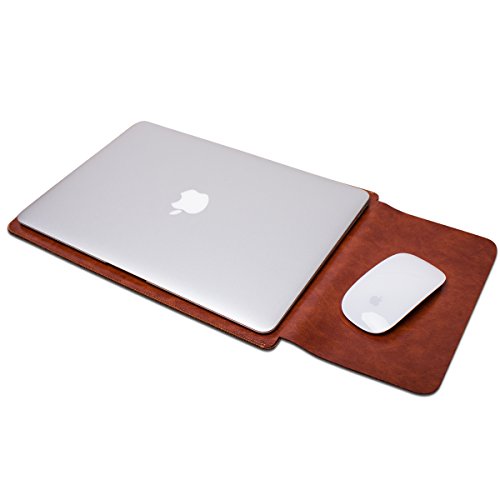 WALNEW Schlanke MacBook Pro Retina 15.4 Zoll(A1398) Hülle, MacBook Schutzhülle, Hülle, Case, Cover, MacBook Pro Retina 15.4 Zoll Hülle mit Handgriff, geschütztes Inneres und externes Mousepad - 3