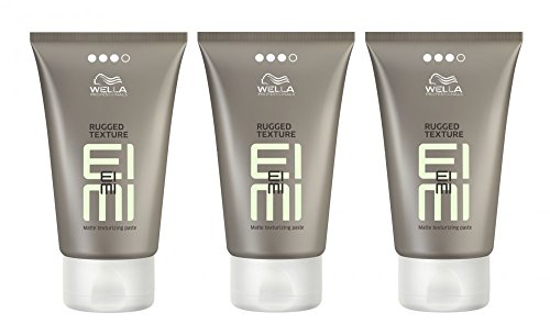 Wella EIMI Rugged Texture 3 x 75 ml Styling Mattierende Modelliercreme Professionals (Nachfolger von Rugged Fix)