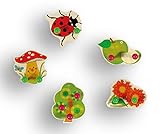 Hess Holzspielzeug 30312 Garderobe Garten aus Holz, 1 Stück (Farblich sortiert) - 2