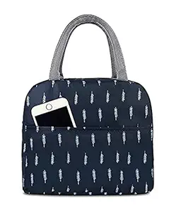 Zemic Insulated Travel Lunch/Tiffin/Storage Bag for Office, College & School Polyester (Blue)