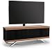 Produktbild MDA Designs Tucana 1200 Hybrid TV-Schrank, geeignet für Fernbedienungen dank „Beam Thru“-Technologie, Oberfläche Walnuss-Finish und Hochglanzschwarz, für Flachbildfernseher von 81–140 cm