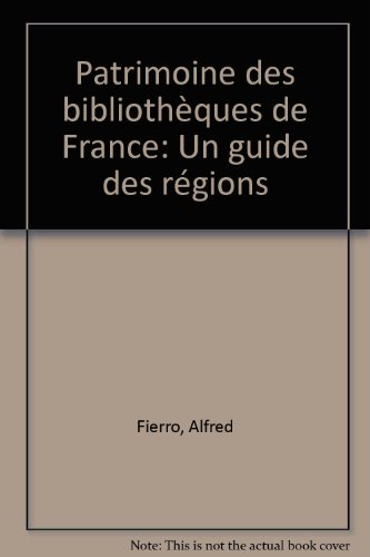 couverture de : Patrimoine des bibliothèques de France