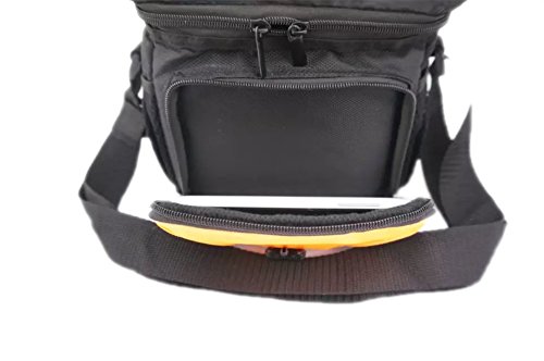 PDXD-share Housse de protection universelle en nylon DSLR SLR Sac pour Nikon J5 J4 J3 J2 V3 S2 Cam  ra  Nikon P600 P900S P610S L340 L830 P530 num  rique  Jaune 