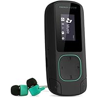 Energy Sistem Energy MP3 Clip Bluetooth Mint - Reproductor MP3 portátil, 8 GB, Clip, Radio FM y microSD, detalle menta
