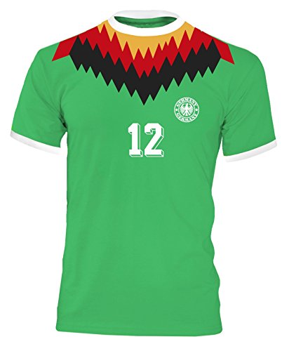 Luckja EM 2016 Deutschland Retro-Trikot von 1994 mit Wunschnummer und Wunschname Motiv 16