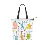 ALAZA Totalizador del Hombro de la Lona Bolsa de la Cuerda de Salto de la Rana Perro Cerdo...