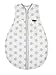 Produktbild Alvi Kugelschlafsack Molton | Alvi Sommerschlafsack | Kinderschlafsack ärmellos 100% Baumwolle | Unwattierter Alvi Außensack | Leichter Schlafsack, Größe:80, Design:Stars silber