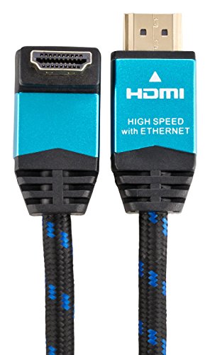 Ultra HDTV Premium 4K HDMI Kabel 2m mit 1x 90°-Winkel / HDMI 2.0b, 4K bei vollen 60Hz (keine Ruckler), HDR, 3D - 6