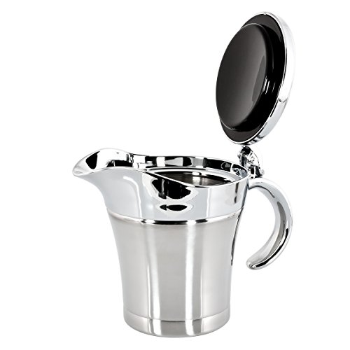 Hochwertige Edelstahl Thermo-Sauciere, 0,4 l Füllmenge, poliert - 5