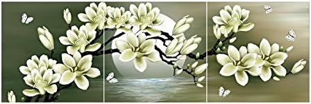 YYH Art Romantic couple Wall Oil PaintingS Poster Giclee Canvas Prints for Home Decorations Vase, 3 Panels , 3#